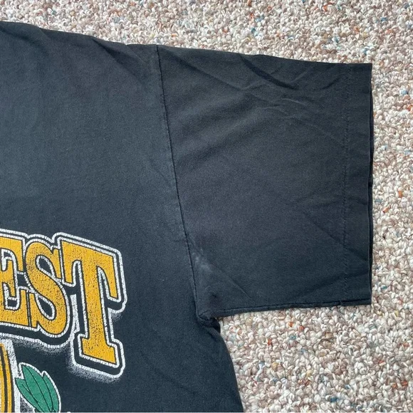 VTG 90s Wake Forest Demon Deacons RARE Single Stitch Men’s Black t-shirt size L
